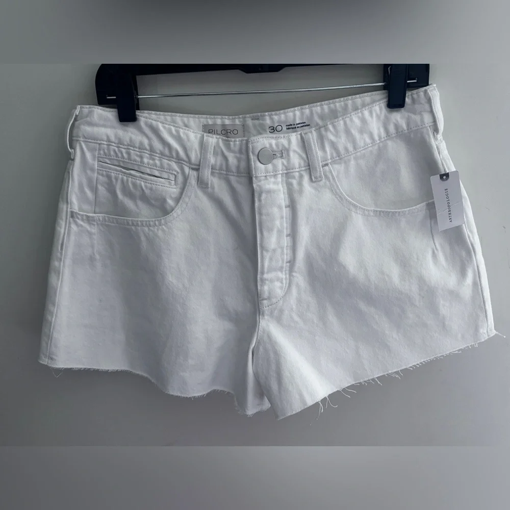 NWT Pilcro By Anthropologie White Shorts Size: 30 / US women's 10 - Picture 4 of 7